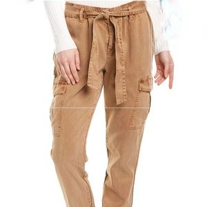 Young Fabulouse & Broke Cargo Tan Side Pocekets Pants Sz L NWT